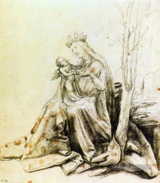 renaissance Tableau Peinture - Renaissance Vierge à l’Enfant Matthias Grunewald